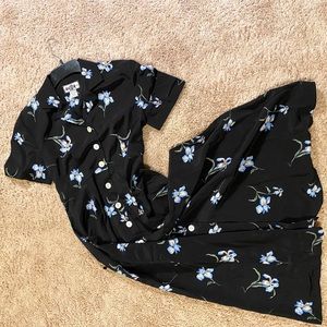Vintage 90’s DJT Button Floral Maxi Dress
